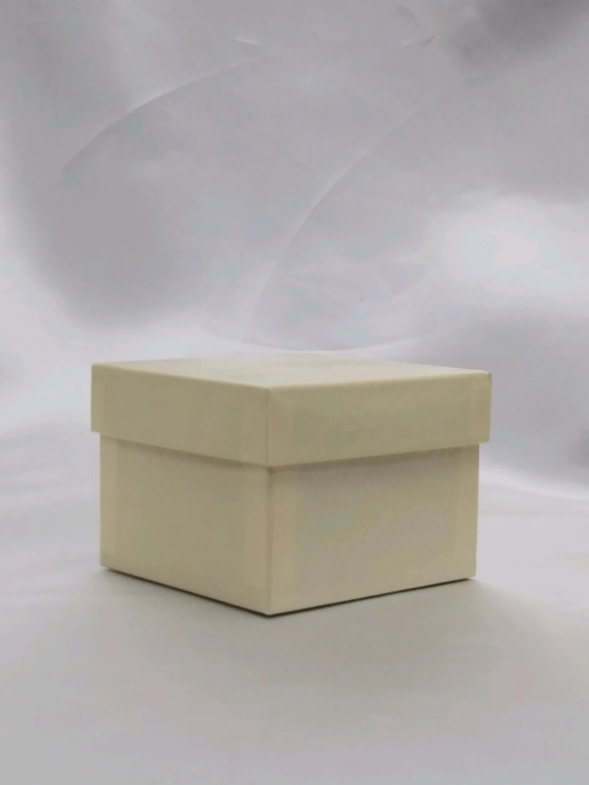 a white box sitting on top of a table